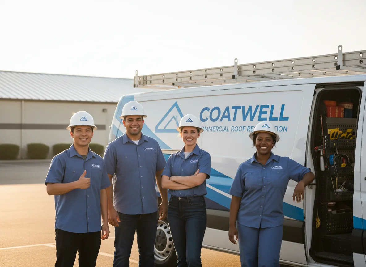 Commercial roof coating company in Medford, NY