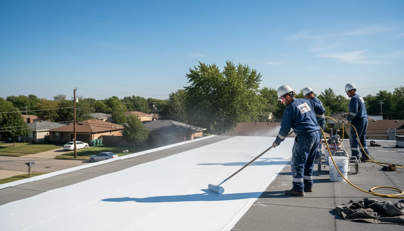 Commercial roof coating in Medford, NY near me